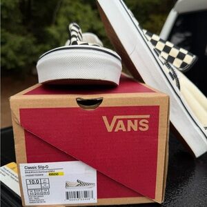 Men’s Vans Black and White Checkerboard shoes
